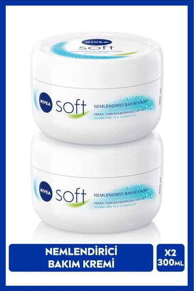 Nivea Soft Nemlendirici Bakım Kremi 2 x 300 ML