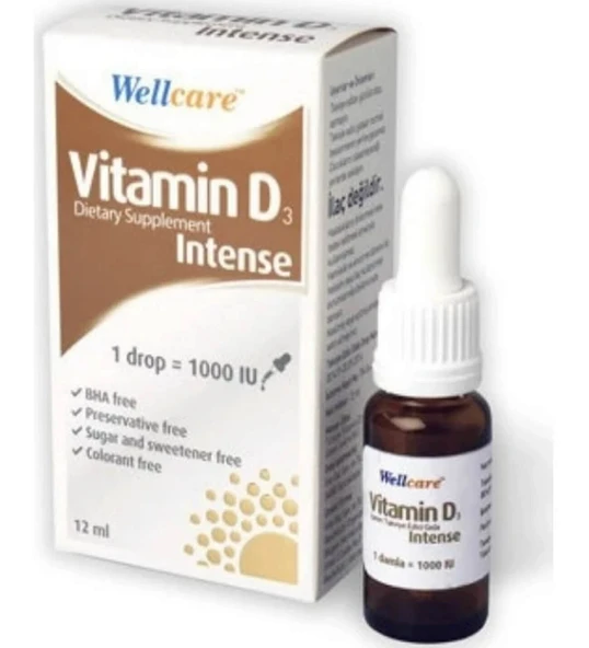 Wellcare Vitamin D3 Intense 1000 IU 12 ml