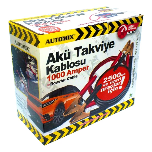 AUTOMİX 44414 AKÜ TAKVİYE KAB. 1000 AMPER