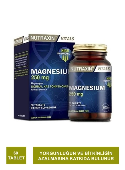 Nutraxin Magnesium 250 mg 60 Tablet