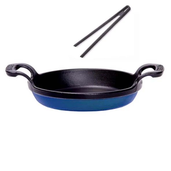 Demirdöküm Sahan 22 CM Mavi ve Silikon Maşa