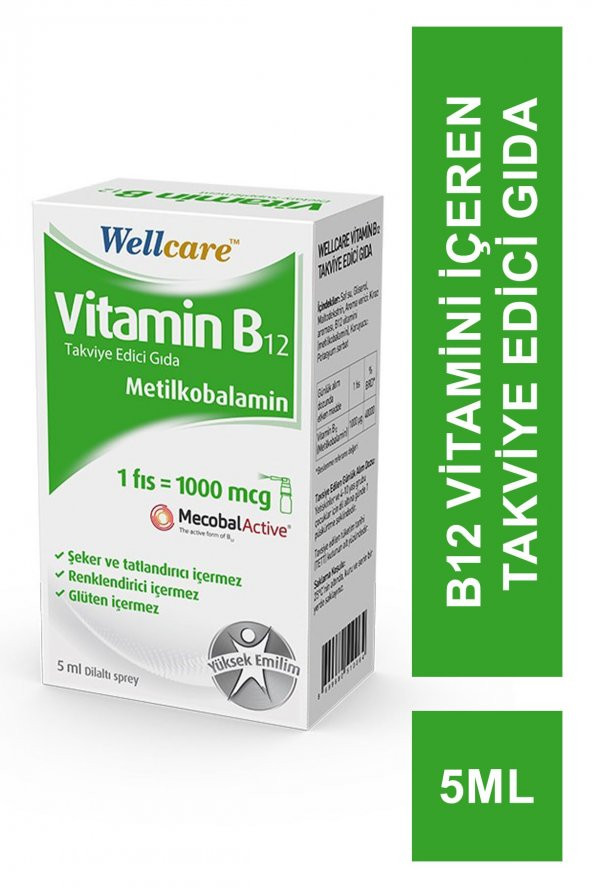 Wellcare Vitamin B12 1000 Mcg 5 ml