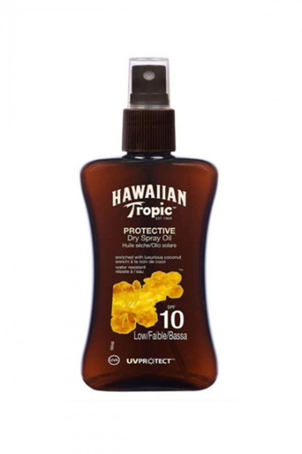 Hawaiian Tropic Protective Dry Oil Spray Spf10 200 ml