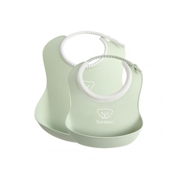 BabyBjörn Yumuşak Mama Önlüğü Seti / Powder Green - 1