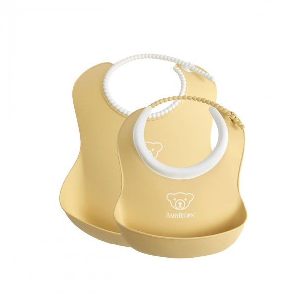 BabyBjörn Yumuşak Mama Önlüğü Seti / Powder Yellow - 5