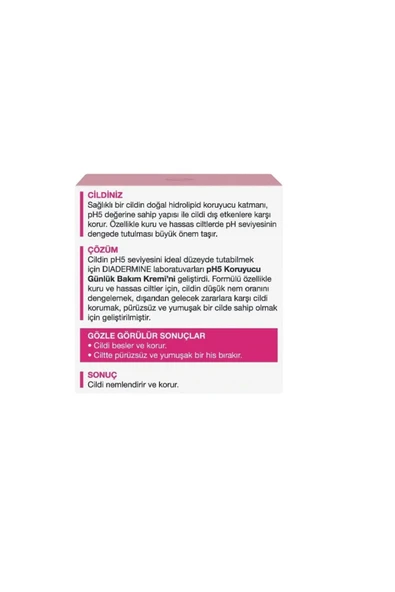 PH5 Kuru Ve Hassas Ciltler Için Koruyucu Nemlendirici Günlük Bakım Kremi 50 ml - 3
