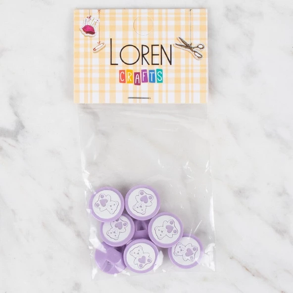 Loren Crafts 8 li Düğme - 406