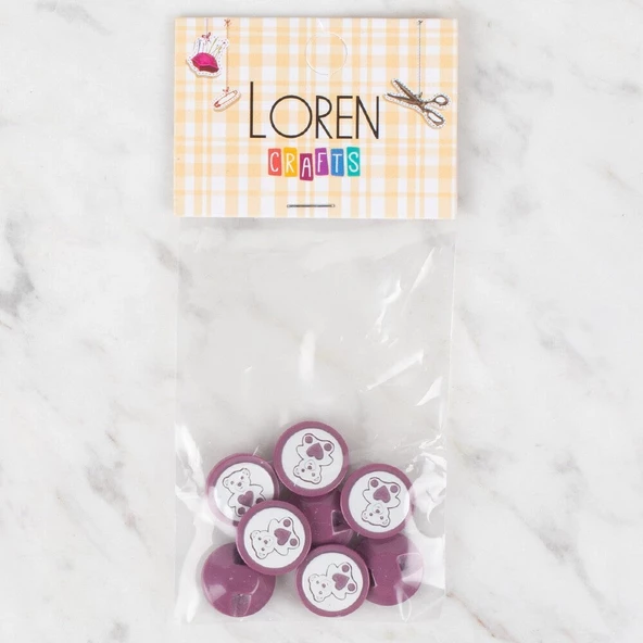 Loren Crafts 8 li Düğme - 405