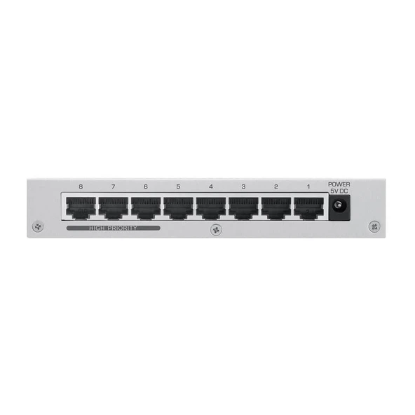 Zyxel ES108A V3 - 8 Port 10/100 Metal Kasa Switch - 4