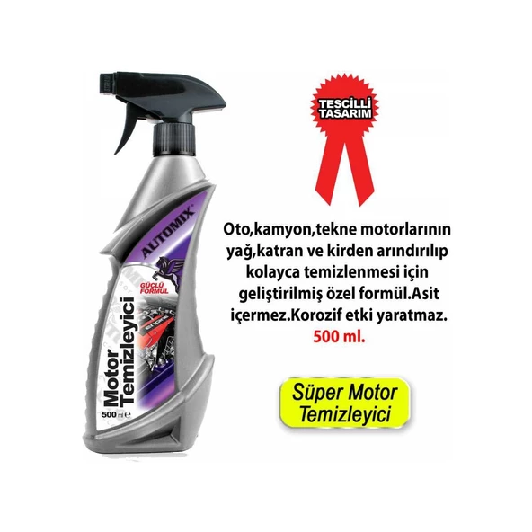 AUTOMİX 12561 MOTOR TEMİZLEYİCİ 500 ML