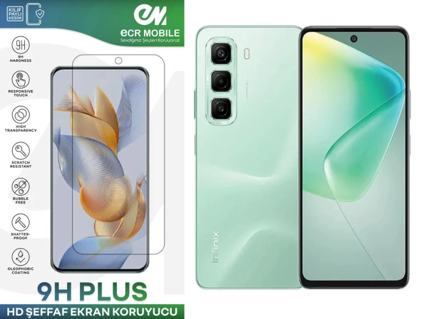 Infinix Hot 50 Pro Ekran Koruyucu 9H Esnek Nano Cam Tam Uyumlu Şeffaf
