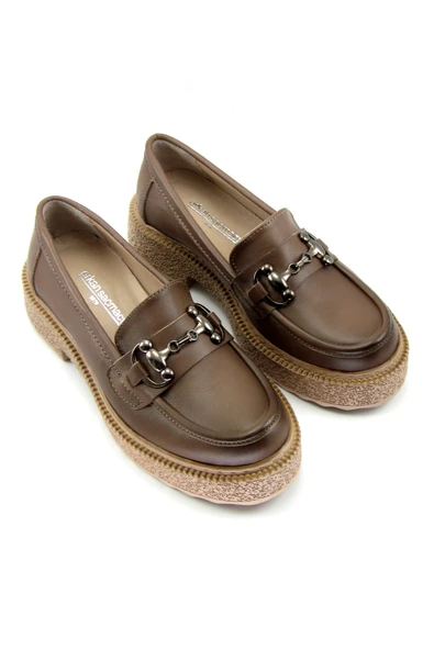 Erkan Saçmacı Allison Kahverengi Hakiki Deri Loafer Ayakkabı
