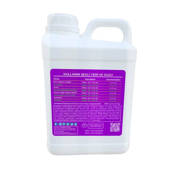 Potalex -5lt Sıvı Organik Potasyum Çözeltisi - (Fabrikadan Halka Üretim Zinciri Kampanyası ile Satılmaktadır.) - 2