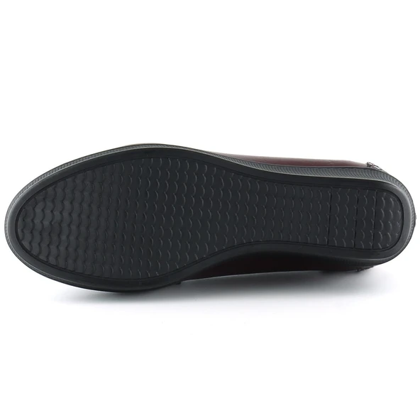 Erkan Saçmacı Emma Bordo Hakiki Deri Dolgu Topuklu Günlük Ayakkabı - Resim 5