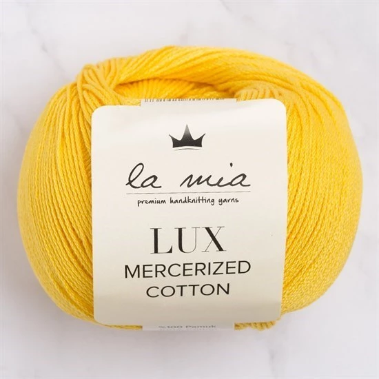 La Mia Lux Mercerized Cotton Koyu Sarısı El Örgü İpi - 181 - 33754