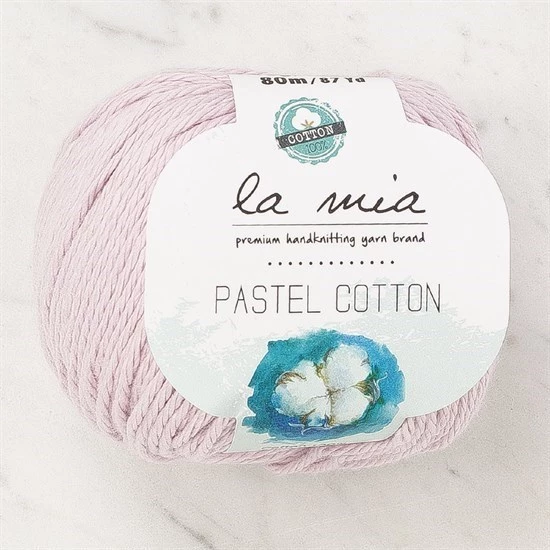 La Mia Pastel Cotton Lila El Örgü İpi - L181 - 33958