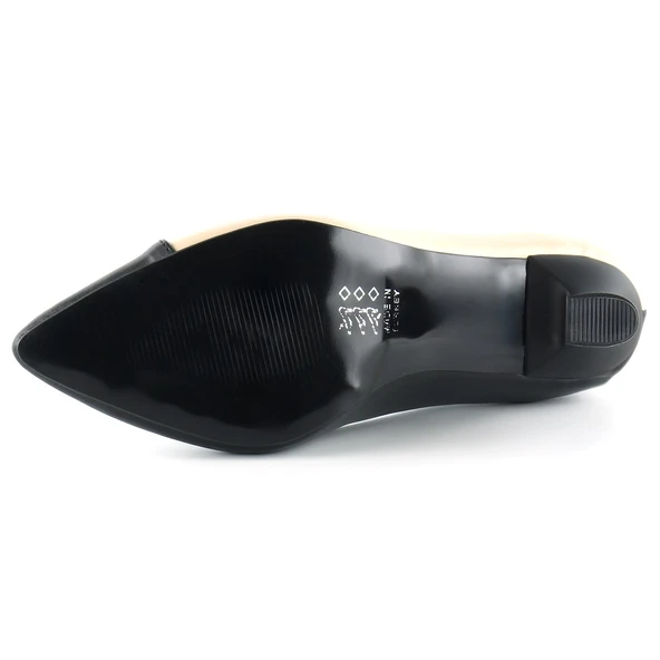 Erkan Saçmacı Jatqılı Plus Ten Siyah Kadeh Topuklu Ayakkabı - 5
