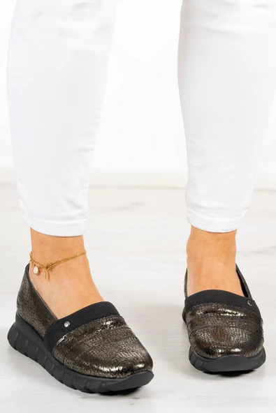 Erkan Saçmacı Reagan Haki Yılan Hakiki Deri Günlük Ayakkabı - 3