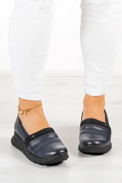 Erkan Saçmacı Reagan Lacivert Hakiki Deri Günlük Ayakkabı - 3