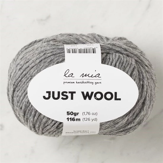 La Mia Just Wool Gri El Örgü İpi - LT001 - 33843