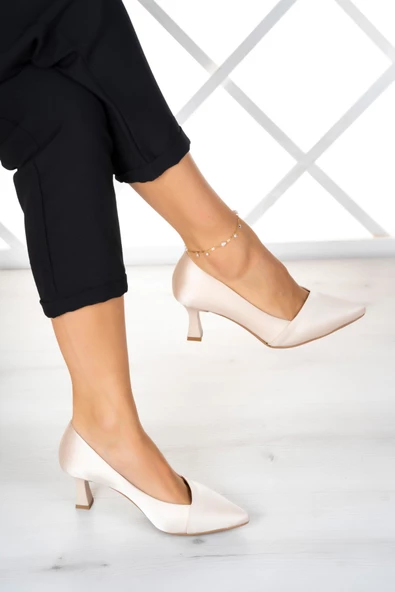 Erkan Saçmacı Laura Plus Ten Saten Abiye Ayakkabı