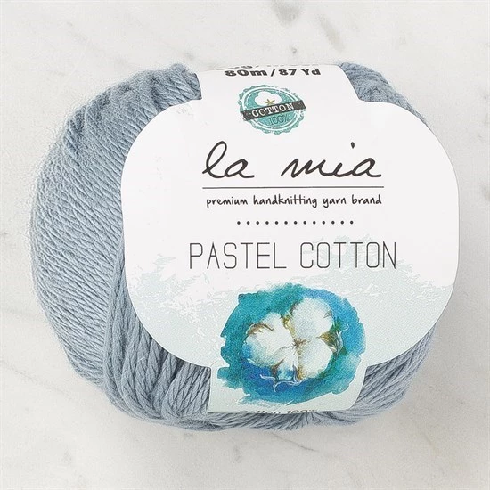 La Mia Pastel Cotton Mavi El Örgü İpi - L178 - 33954