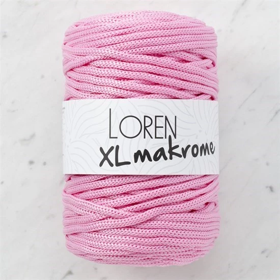 Loren XL Makrome Pembe El Örgü İpi - R047 - 33712