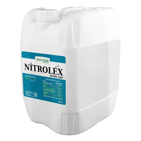Nitrolex -20LT Sıvı Nitrat Azot Çözeltisi - Nitrik asit formundadır(Fabrikadan Halka Üretim Zinciri Kampanyası ile Satılmaktadır.)