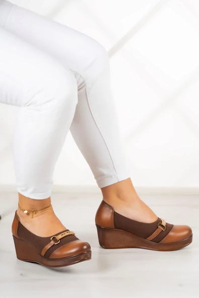 Erkan Saçmacı Blake Taba Hakiki Deri Dolgu Topuklu Streç Günlük Ayakkabı - 2