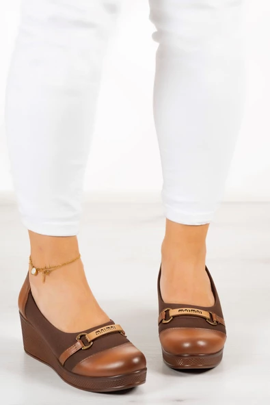 Erkan Saçmacı Blake Taba Hakiki Deri Dolgu Topuklu Streç Günlük Ayakkabı - 3