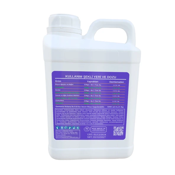 Biozinc-5lt Çinko Sıvı Organik Madde Gübresi- (Fabrikadan Halka Üretim Zinciri Kampanyası ile Satılmaktadır.) - 2