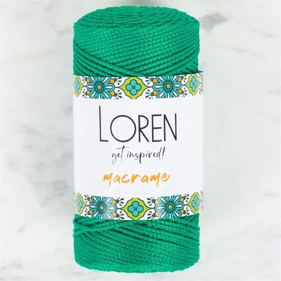 Loren Macrame Yeşil El Örgü İpi - RM 0175 - 34339