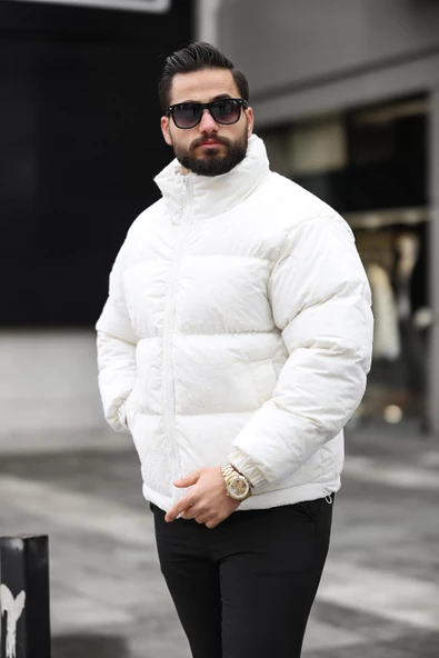 ERKEK DİK YAKA KIŞLIK FLOK MONT - 22