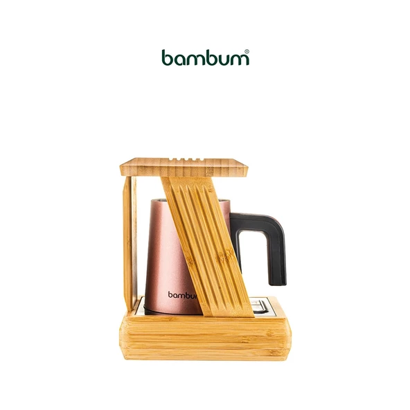 BAMBUM KALLAVİ TÜRK KAHVE MAKİNESİ BRONZ - 3