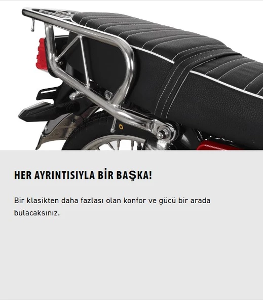 Kuba Çita 50-r Pro Motosiklet Kırmızı - 4