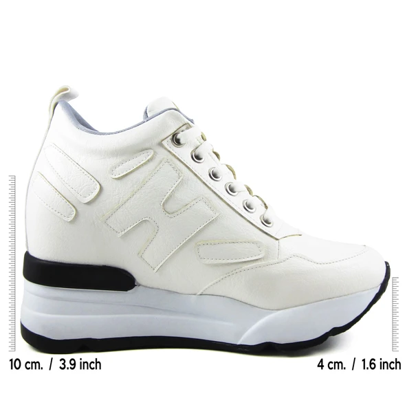 Erkan Saçmacı Maria Beyaz Gizli Dolgu Günlük Ayakkabı - Resim 2