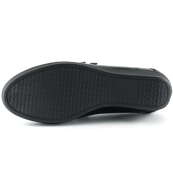 Erkan Saçmacı Taylor Siyah Hakiki Deri Dolgu Topuklu Günlük Ayakkabı - Resim 5