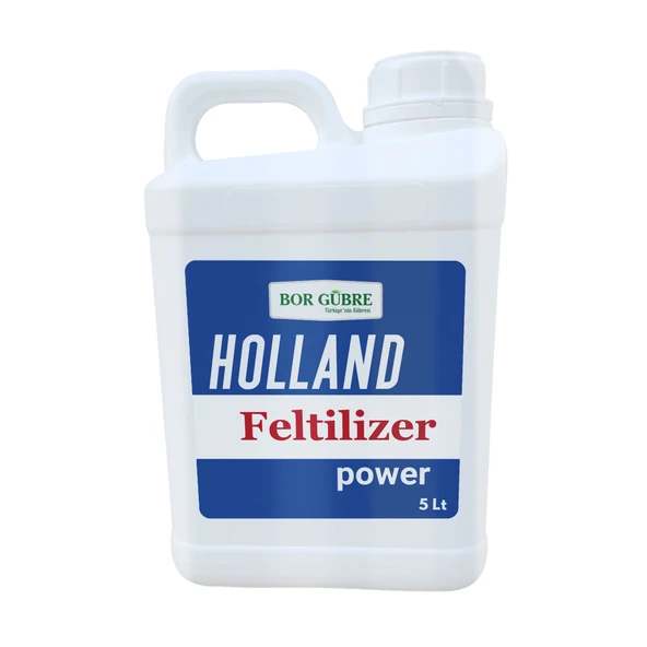 Holland Feltilizer Power-5 Lt Organomineral Gübre-Yeşil Aksamı Geliştirir. Ürün Kalitesi ve Verimini Arttırır.