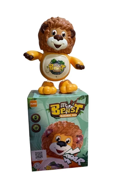 21 cm Sesli Işıklı Dans Eden Sevimli Aslan 3110