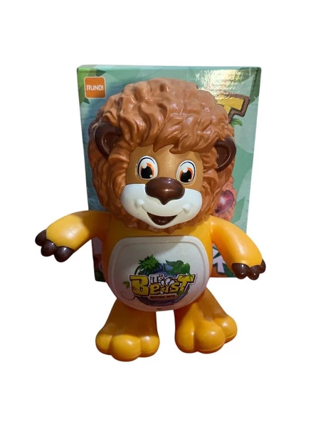 21 cm Sesli Işıklı Dans Eden Sevimli Aslan 3110 - 2