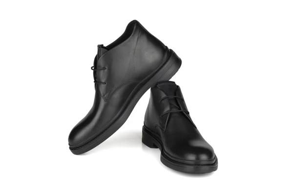 Hakiki Deri Günlük Siyah Erkek Bot BY522 - 2