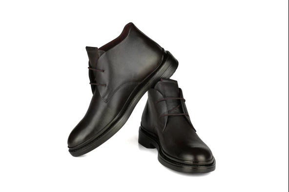 Hakiki Deri Günlük Kahverengi Erkek Bot BY522 - 2