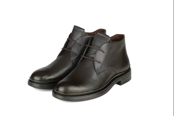 Hakiki Deri Günlük Kahverengi Erkek Bot BY522 - 3