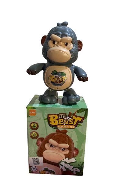 23 cm Sesli Işıklı Dans Eden Goril 3110