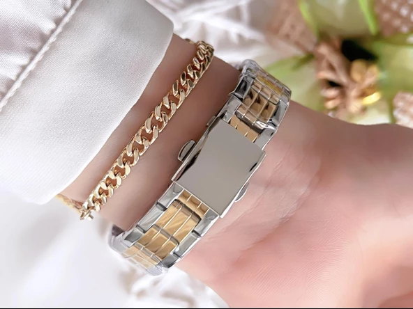 Ferrucci Çelik Kordon 2 Yıl Garantili Yeni Sezon 30 Mt Suya Dayanıklı Kadın Kol Saati BFC.13601.03 - Resim 2