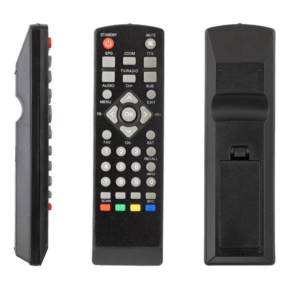 KORAX MINI BOX TKGS*HİREMCO MİNİ SD WISE*GOLDMASTER*DIGIMASTER HECTOR UYDU KUMANDASI ürün görseli 1