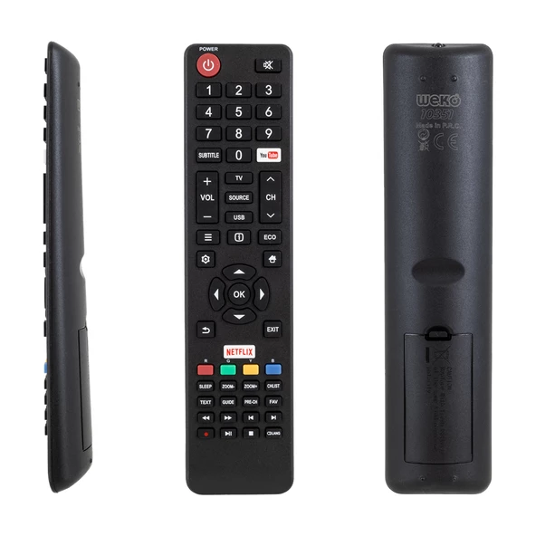 TESLA 06-532W54-TLA1XS YOUTUBE-NETFLIX TUŞLU LCD LED TV KUMANDA ürün görseli 1