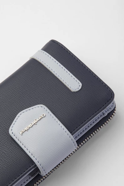 CENGİZ PAKEL Kadın Orta Boy Cüzdan 65256M Lacivert-Buz Mavi - 3