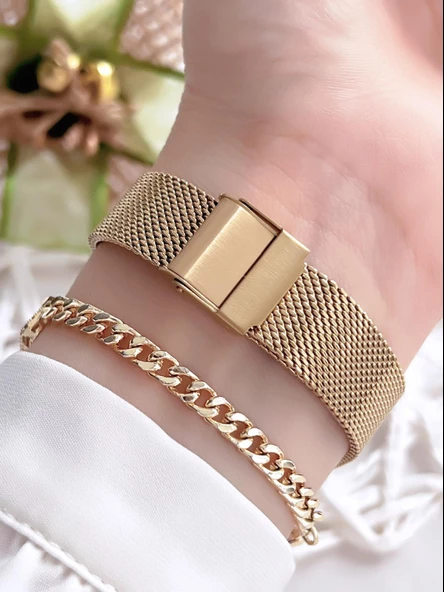 Ferrucci Çelik Kordon 2 Yıl Garantili Yeni Sezon 30 Mt Suya Dayanıklı Kadın Kol Saati BFC.03439.05 - 3