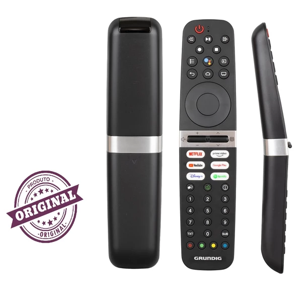 ARÇELİK-BEKO-GRUNDIG NETFLIX-SPOTIFY-DISNEY+-YOUTUBE-GOOGLE PLAY TUŞLU SES KOMUTLU LCD TV KUMANDA ürün görseli 1